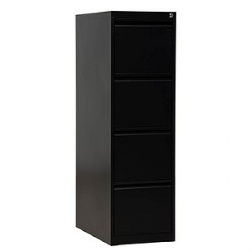 Gürkan Hängeregistraturschrank schwarz 4 Schubladen 40,0 x 62,0 x 132,0 cm