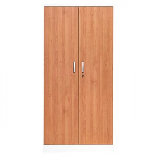 Gürkan Stahlschrank 100115 verkehrsweiß, erle 92,0 x 42,0 x 195,0 cm, aufgebaut