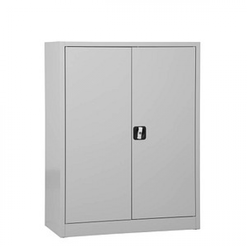 Gürkan Stahlschrank 100027 lichtgrau 92,0 x 42,0 x 120,0 cm, aufgebaut