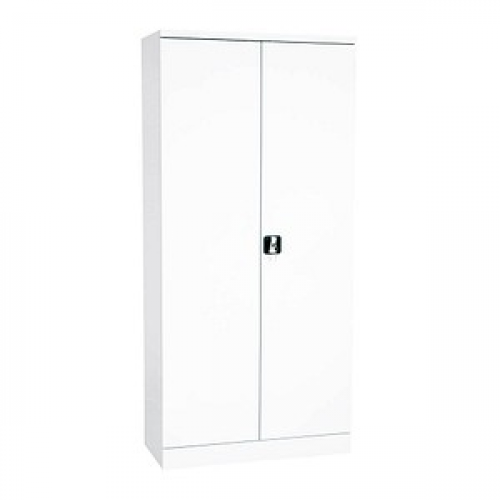 Gürkan Stahlschrank 109705 weiß 92,0 x 42,0 x 195,0 cm, aufgebaut