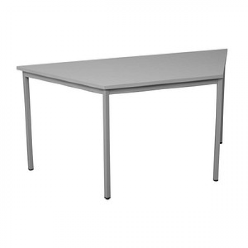 Gürkan Mehrzwecktisch grau Trapezform, Vierkantrohr grau, 160,0 x 80,0 x 75,0 cm