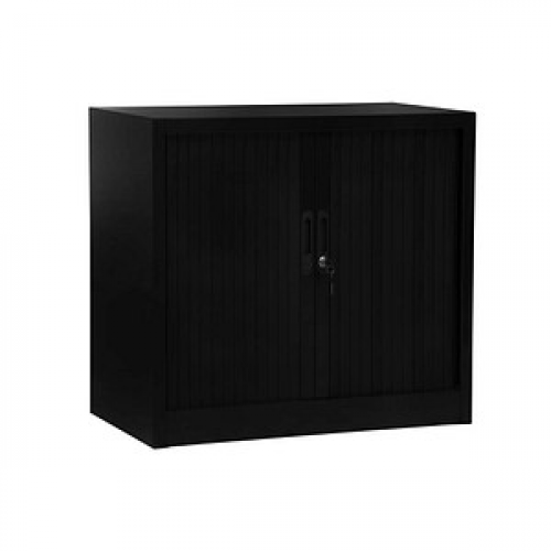 Gürkan Rollladenschrank schwarz 1 Fachboden 80,0 x 46,0 x 75,0 cm