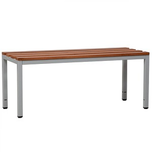 Gürkan Garderobenbank 107224 grau, buche Holz 150,0 cm