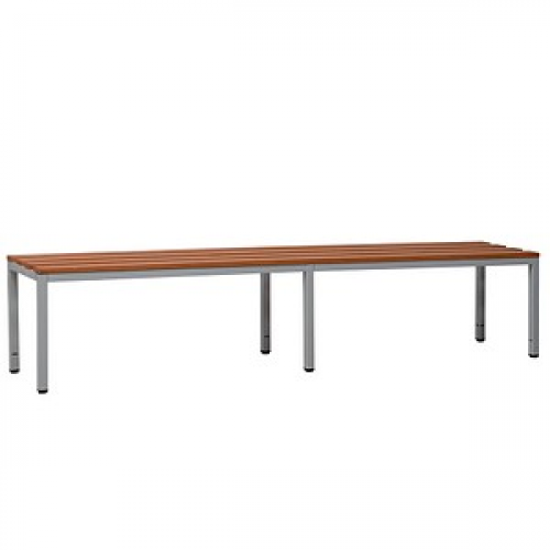 Gürkan Garderobenbank 107256 grau, buche Holz 160,0 cm