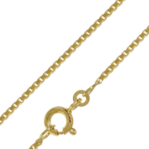 trendor 41635 Halskette 333 Gold Venezia für Damen und Herren, Breite 1,2 mm