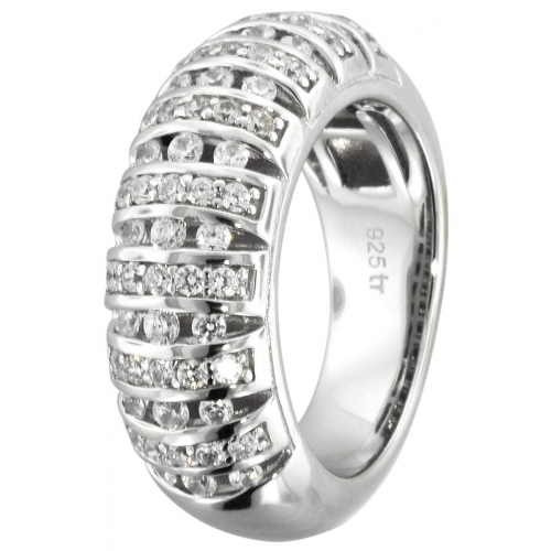 trendor 66769 Damenring 925 Silber Zirkonia Ring