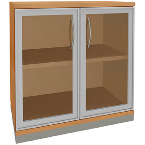 fm Aktenschrank Sidney, 4260267329160 buche, Acrylglas klar 1 Fachboden 80,0 x 44,2 x 78,1 cm