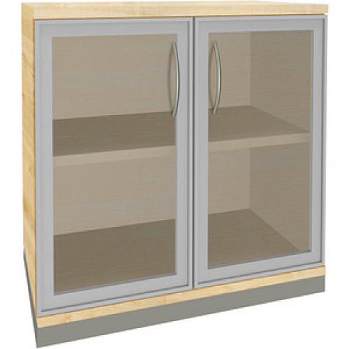 fm Aktenschrank Sidney, 4260267329320 königsahorn, Acrylglas klar 1 Fachboden 80,0 x 44,2 x 78,1 cm