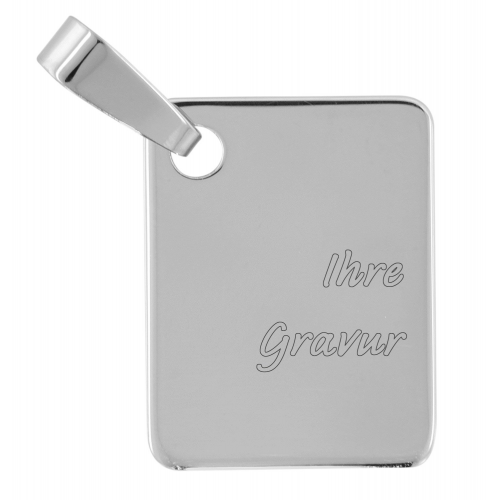 trendor 70104 Gravuranhänger 925 Silber 18x14 mm