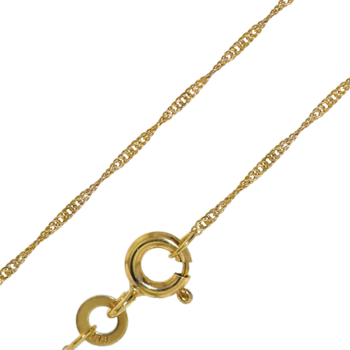 trendor 72450 Feine Singapur-Kette 333 Gold (8 Karat) 1,0 mm breit