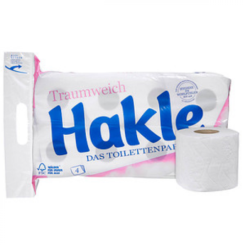 Hakle Toilettenpapier Traumweich 4-lagig, 8 Rollen