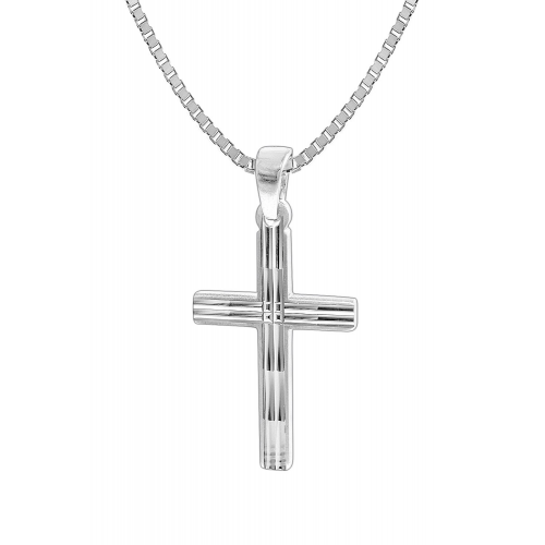 trendor 35851 Kreuz mit Herren-Halskette 925 Silber 50 cm