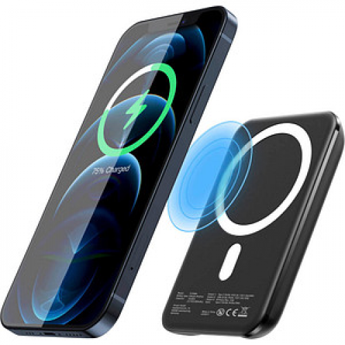 XLAYER Magnetic PD wireless Powerbank 5.000 mAh schwarz