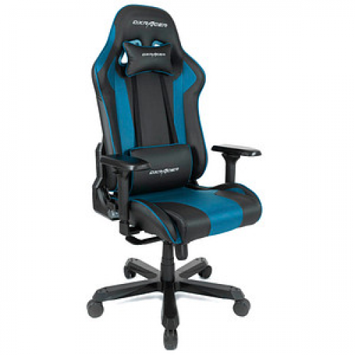 DXRacer Gaming Stuhl King Serie, Größe XL, OH-KA99-NB Kunstleder blau