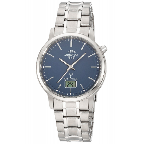 Master Time MTGT-10755-31M Funk Herren-Armbanduhr Titan Blau