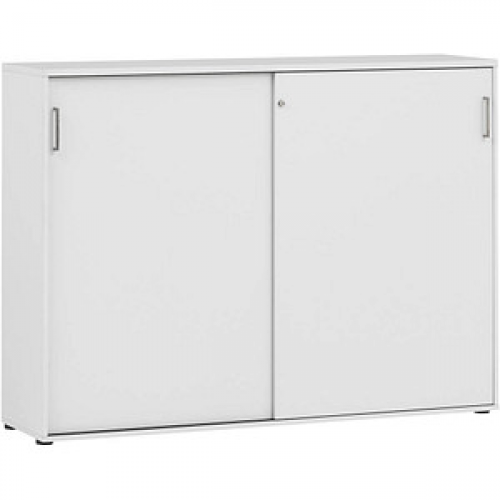 MÖBELPARTNER Schiebetürenschrank 1500, 701488 lichtgrau 4 Fachböden 160,2 x 41,0 x 119,4 cm