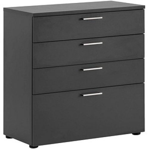 MÖBELPARTNER 1500 Schubladenschrank anthrazit 4 Schubladen 80,2 x 41,0 x 84,2 cm