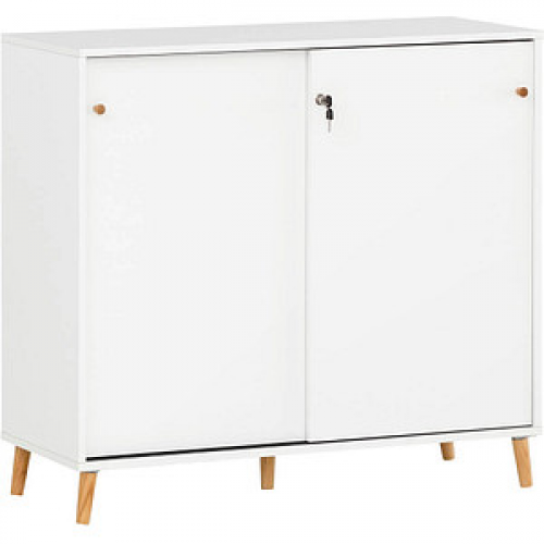 MÖBELPARTNER Schiebetürenschrank 500, 701787 weiß 1 Fachboden 100,1 x 41,0 x 92,6 cm