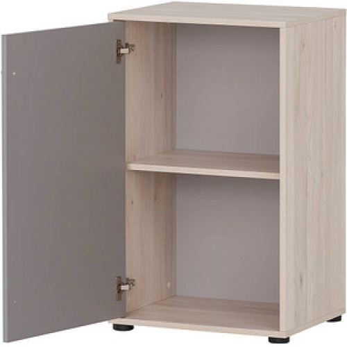 MÖBELPARTNER Aktenschrank 400, 153379 sandeiche, platingrau 1 Fachboden 51,0 x 41,0 x 83,6 cm