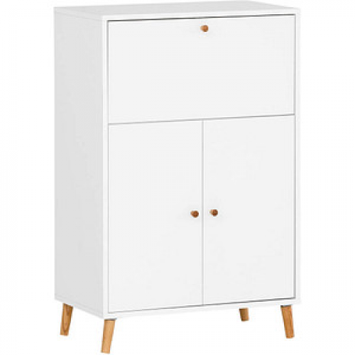 MÖBELPARTNER Sekretär 500, 153502 weiß 65,2 x 39,0 x 101,7 cm