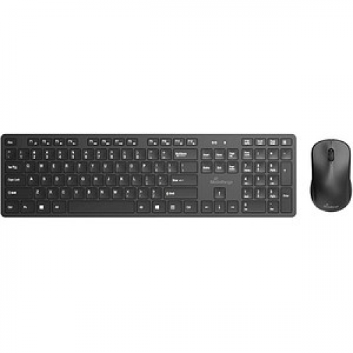 MediaRange MROS107 Tastatur-Maus-Set kabellos schwarz