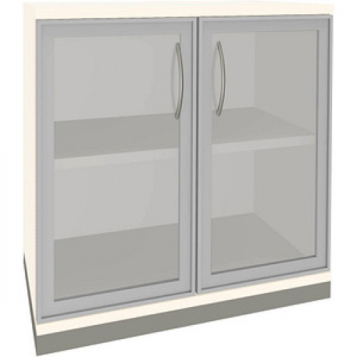 fm Aktenschrank Sidney, 4260672331772 weiß, Acrylglas klar 1 Fachboden 80,0 x 44,2 x 78,1 cm