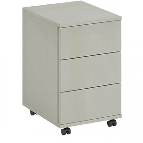 fm home office Rollcontainer lichtgrau 3 Auszüge 40,0 x 48,0 x 63,0 cm
