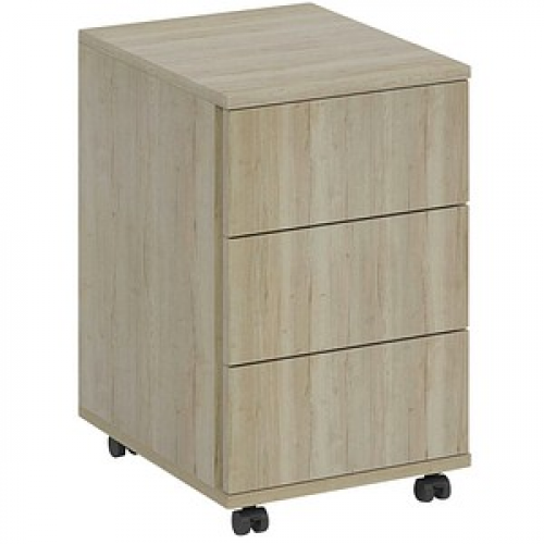 fm home office Rollcontainer eiche 3 Auszüge 40,0 x 48,0 x 63,0 cm