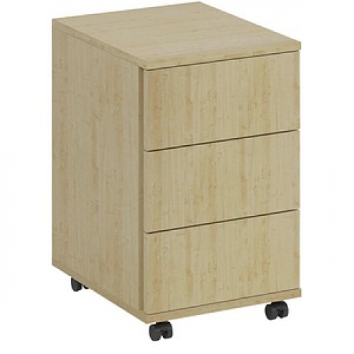 fm home office Rollcontainer akazie 3 Auszüge 40,0 x 48,0 x 63,0 cm