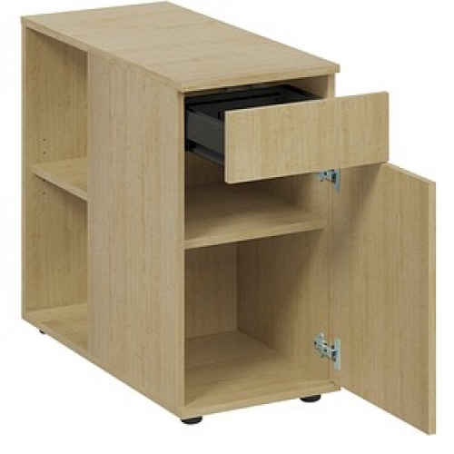 fm home office Standcontainer akazie 1 Auszug 40,0 x 80,0 x 73,4 cm