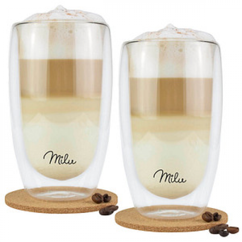 Milu Latte Macchiato Gläser XXL 450,0 ml, 2 St.