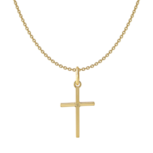 Acalee 20-1222 Kinder-Halskette mit Kreuz-Anhänger 333 / 8K Gold