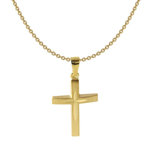 Acalee 20-1223 Damen-Kette mit Kreuz-Anhänger 333 / 8K Gold