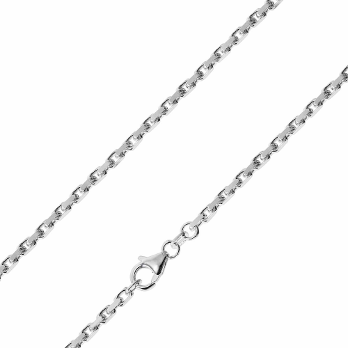 trendor 51125 Herren-Kette 925 Silber Ankerkette 2,5 mm