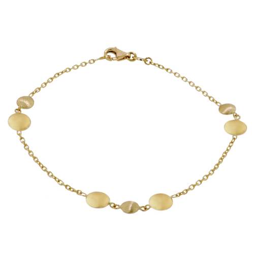 Elaine Firenze 1113085 Damen-Armband Gold 585 / 14K matt/poliert