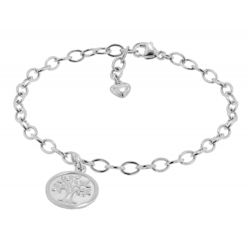 trendor 51175 Mädchen-Armband mit Lebensbaum 925 Sterlingsilber 18 cm