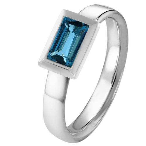 Acalee 90-1017-03 Topas Ring Weißgold 333 / 8K Topas London Blau