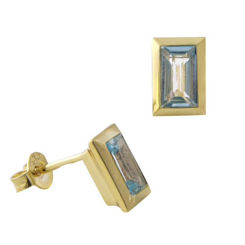 Acalee 70-1026-01 Damen-Ohrringe Ohrstecker Gold 333 / 8K mit Topas