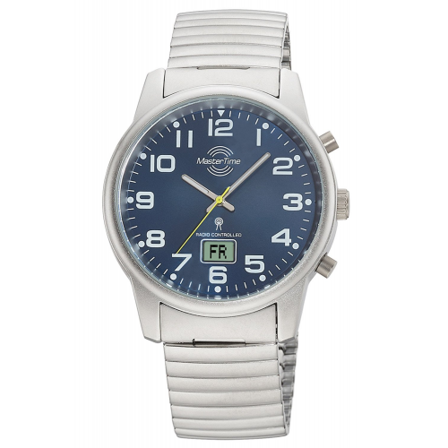 Master Time MTGA-10823-32M Herren-Funkuhr mit Zugband Blau