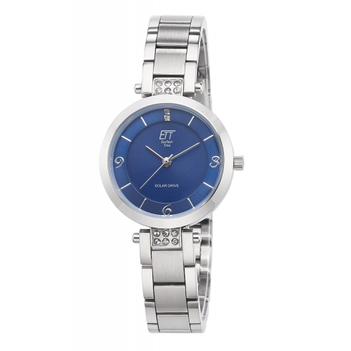 ETT Eco Tech Time ELS-12142-31M Damen-Solaruhr Diamond Lady Blau