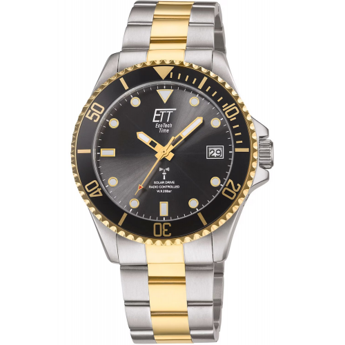 ETT Eco Tech Time EGS-11606-25M Herren Funk-Solaruhr Watersports Zweifarbig