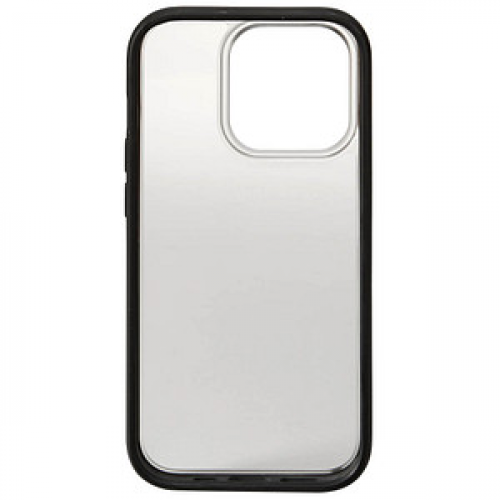 WOODCESSORIES Clear Case Handy-Cover für Apple iPhone 13, iPhone 14 transparent, schwarz