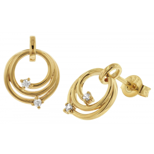 Acalee 70-1043 Damen-Ohrringe Gold 333 Zirkonia-Ohrstecker