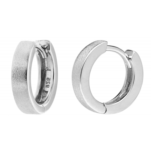 trendor 41578 Ohrringe für Damen und Herren 925 Silber Creolen Ø 13 mm