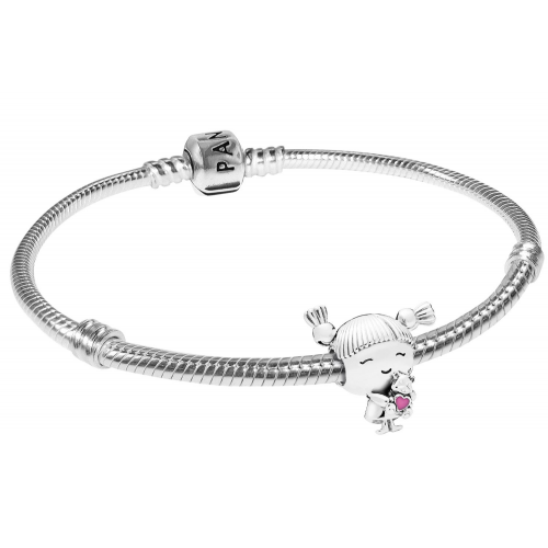 Pandora 15118 Damen-Armband Silber Girl with Pigtails