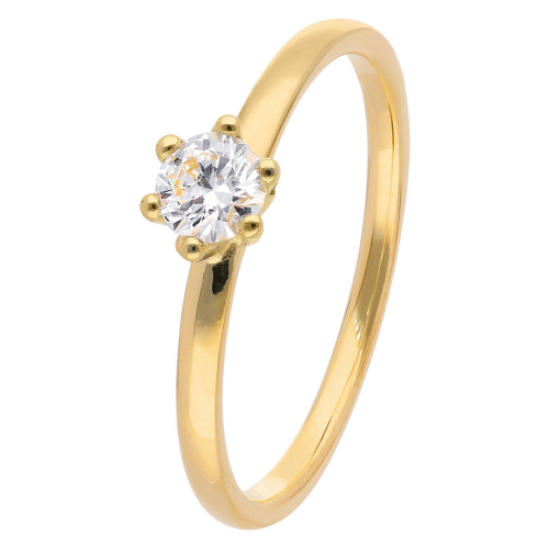 trendor 15895 Damen Diamantring Gold 585/14K Brillant 0,25 ct