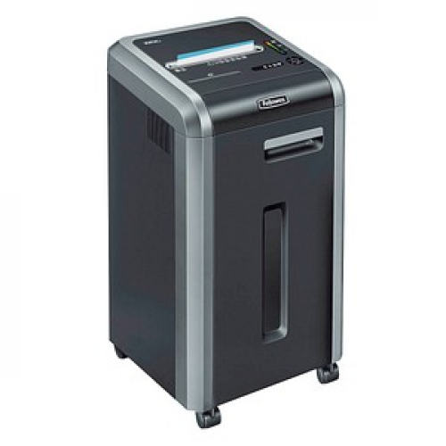 AKTION: Fellowes Powershred 225Ci Aktenvernichter mit Partikelschnitt P-4, 4 x 38 mm, bis 22 Blatt, schwarz mit CashBack