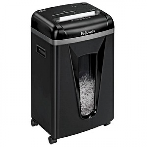 Fellowes Powershred 450M Aktenvernichter mit Partikelschnitt P-5, 2 x 12 mm, bis 9 Blatt, schwarz