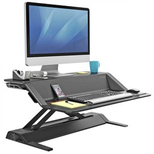 Fellowes Monitorständer Lotus Sitz-Steh Workstation schwarz