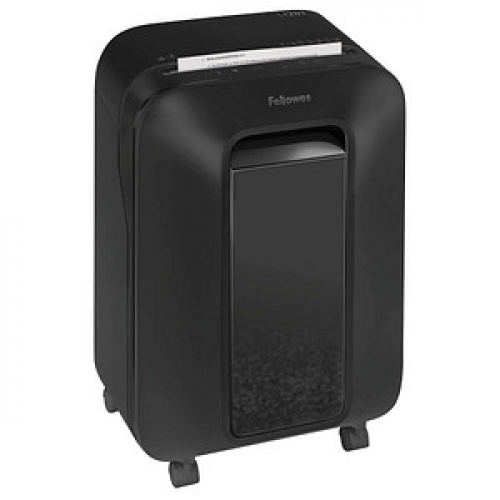 Fellowes Powershred LX 201 Aktenvernichter mit Partikelschnitt P-5, 2 x 12 mm, bis 11 Blatt, schwarz